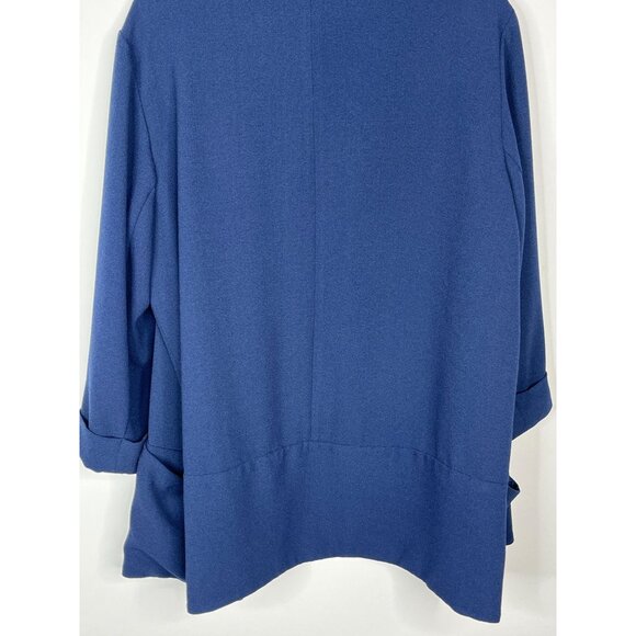 Time and Tru Plus 2X Blue Cardigan Open Front Long Sleeve Women’s 20 - Picture 11 of 13